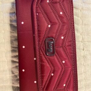 Lug Maroon Polka Dot Wallet